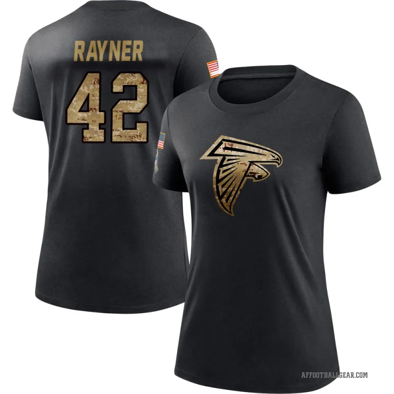Daveren Rayner Women's Black Atlanta Falcons 2020 Salute To Service Performance T-Shirt