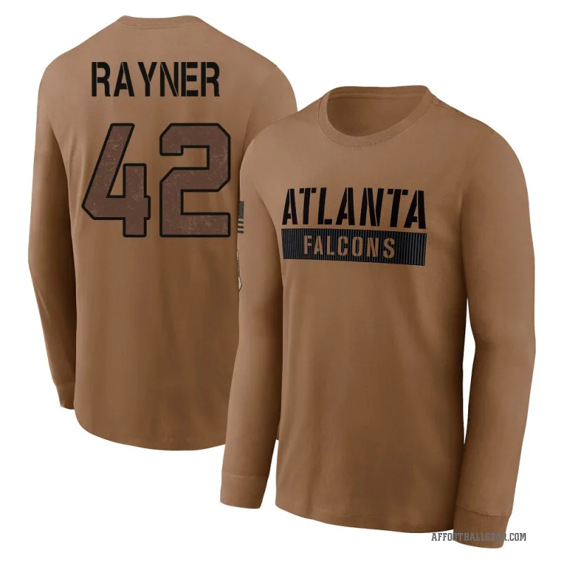 Daveren Rayner Youth Brown Atlanta Falcons 2023 Salute To Service Long Sleeve T-Shirt