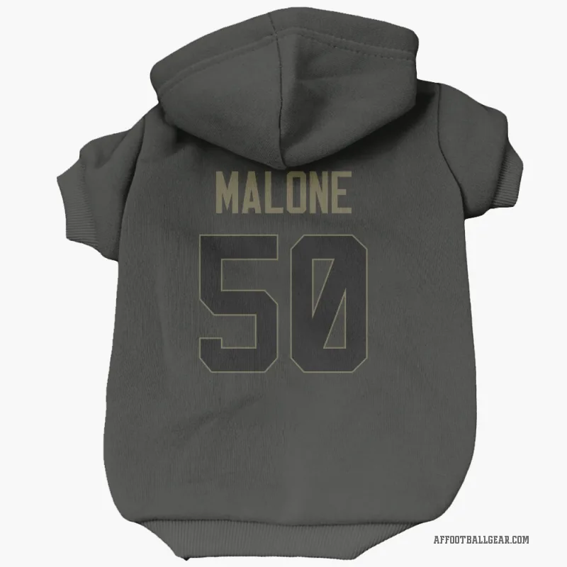 DeAngelo Malone  Black Atlanta Falcons  Service Cat & Dog Pet Hoodie