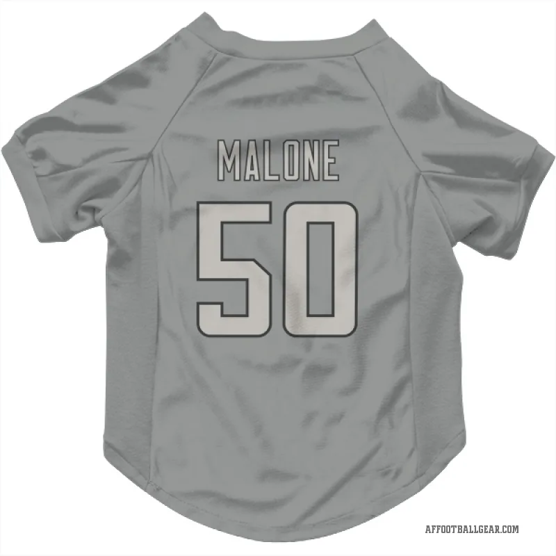 DeAngelo Malone  Charcoal Atlanta Falcons  Cat & Dog Pet Jersey