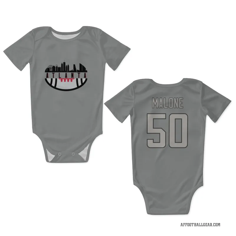 DeAngelo Malone  Charcoal Atlanta Falcons  Newborn & Infant Bodysuit