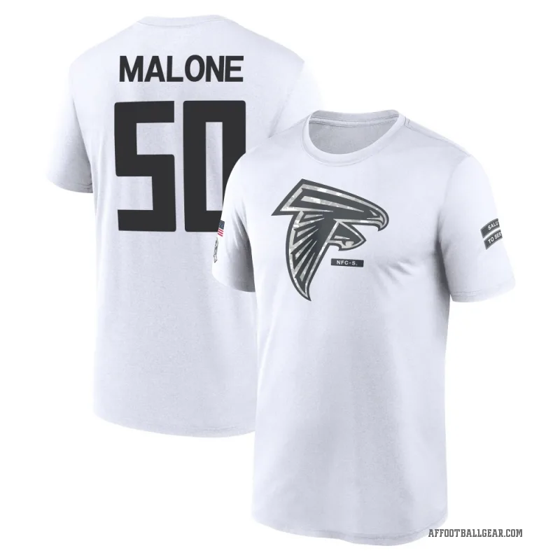 DeAngelo Malone Men's White Atlanta Falcons 2024 Salute to Service Performance T-Shirt
