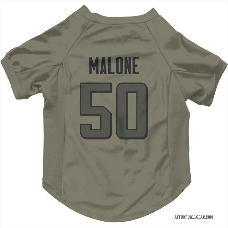 DeAngelo Malone  Olive Atlanta Falcons  Cat & Dog Pet Jersey