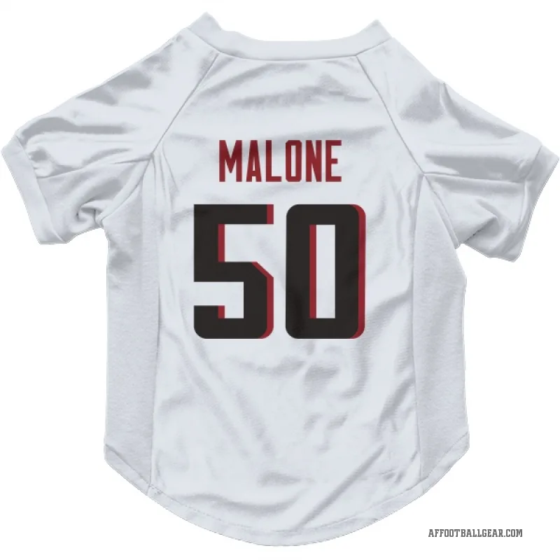 DeAngelo Malone  White Atlanta Falcons  Cat & Dog Pet Jersey