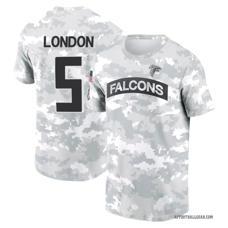 Drake London Men's Camo Atlanta Falcons Arctic 2024 Salute to Service Performance T-Shirt