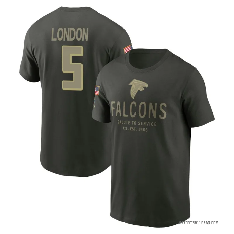 Drake London Men's Green Atlanta Falcons Forest/ 2025 Salute to Service Sideline Primary Edge T-Shirt