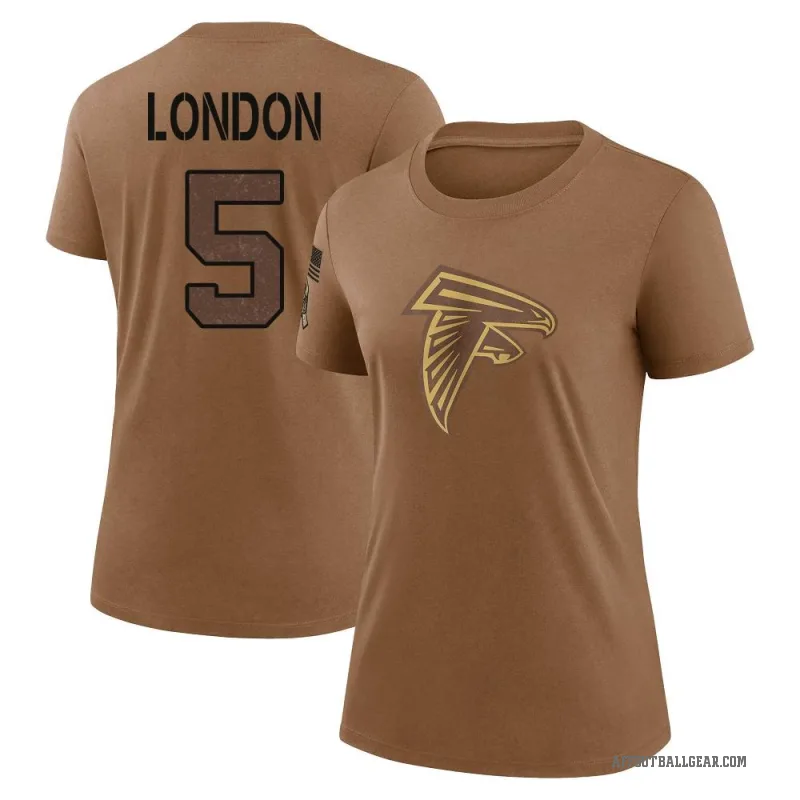 Drake London Women's Brown Atlanta Falcons 2023 Salute To Service Performance T-Shirt