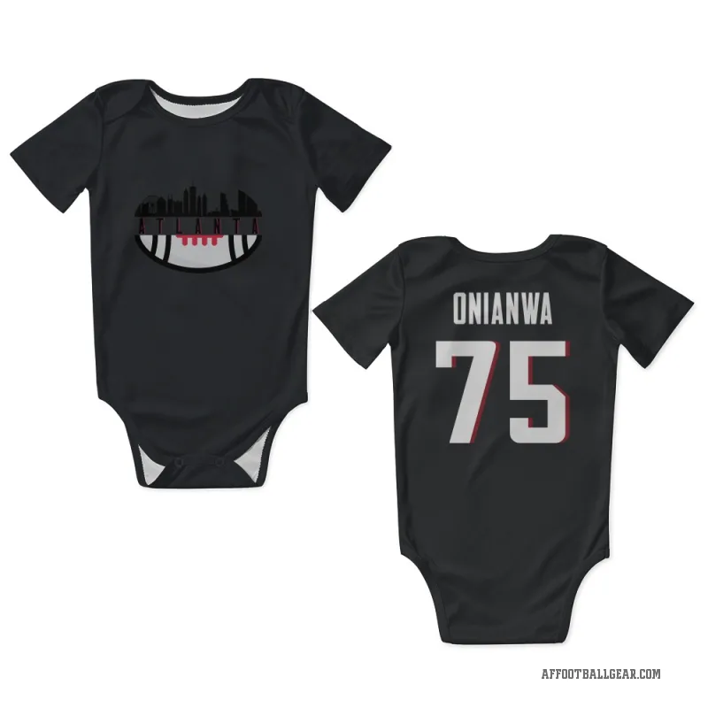 Ethan Onianwa  Black Atlanta Falcons  Newborn & Infant Bodysuit