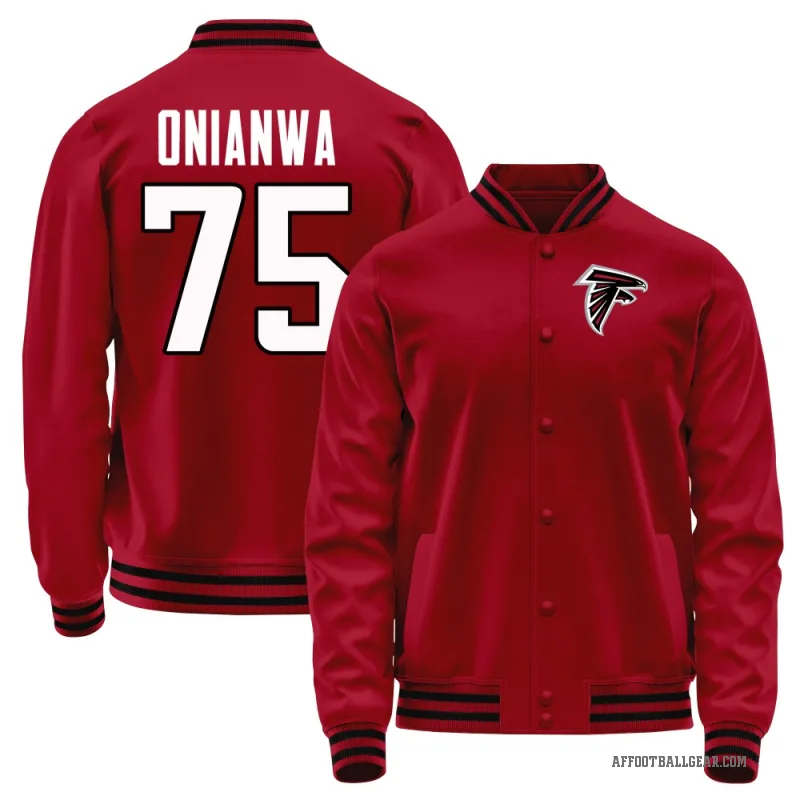 Ethan Onianwa Men's Red Atlanta Falcons Full-Snap Jacket
