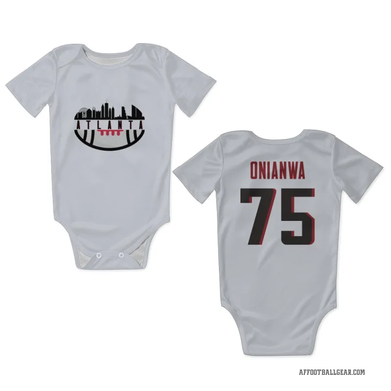 Ethan Onianwa  White Atlanta Falcons  Newborn & Infant Bodysuit