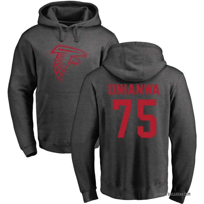 Ethan Onianwa Youth Atlanta Falcons Pro Line by Branded Ash One Color Pullover Hoodie