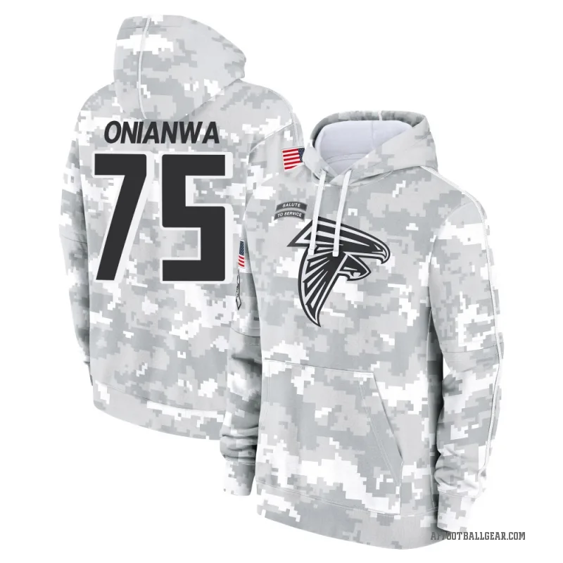 Ethan Onianwa Youth Camo Atlanta Falcons Arctic 2024 Salute to Service Club Fleece Pullover Hoodie