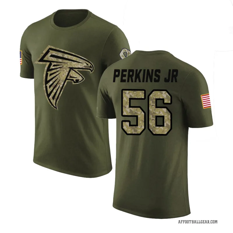 Harold Perkins Jr. Men's Olive Atlanta Falcons Salute to Service T-Shirt