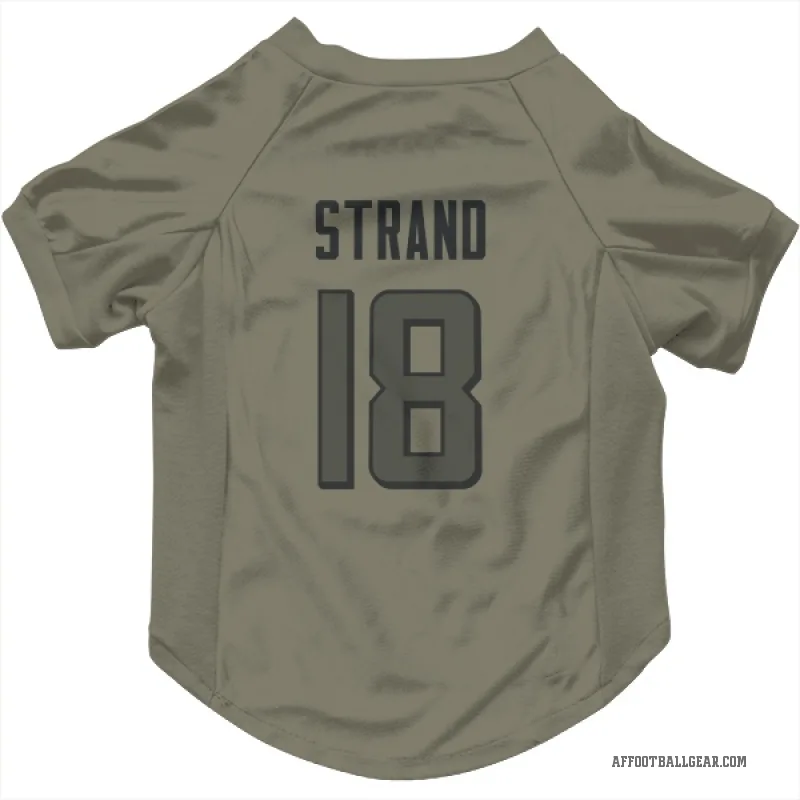 Jack Strand  Olive Atlanta Falcons  Cat & Dog Pet Jersey
