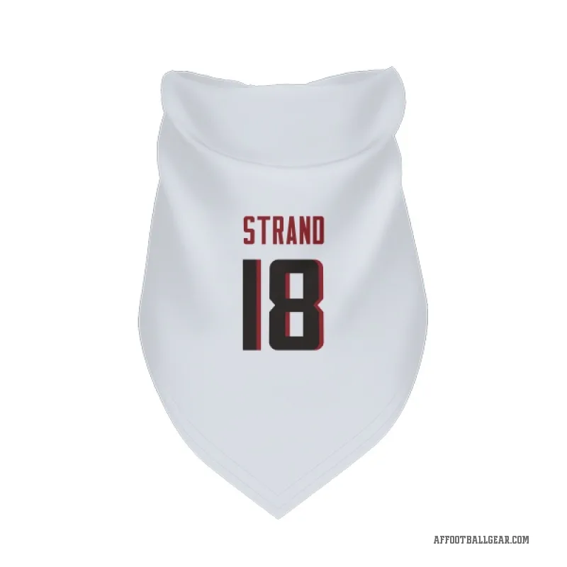 Jack Strand  White Atlanta Falcons  Cat & Dog Pet Bandana
