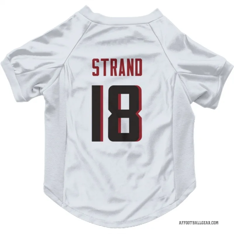 Jack Strand  White Atlanta Falcons  Cat & Dog Pet Jersey