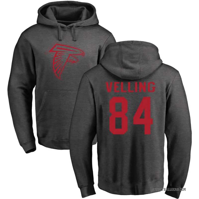 Jack Velling Men's Atlanta Falcons Pro Line by Branded Ash One Color Pullover Hoodie