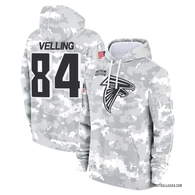 Jack Velling Men's Camo Atlanta Falcons Arctic 2024 Salute to Service Club Fleece Pullover Hoodie