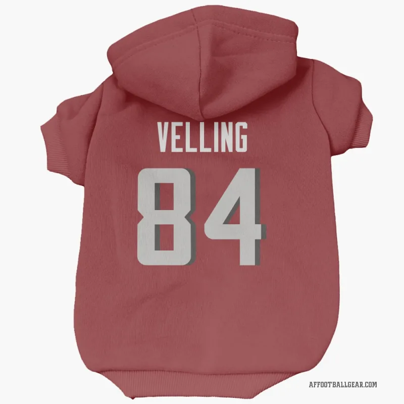Jack Velling  Red Atlanta Falcons  Cat & Dog Pet Hoodie