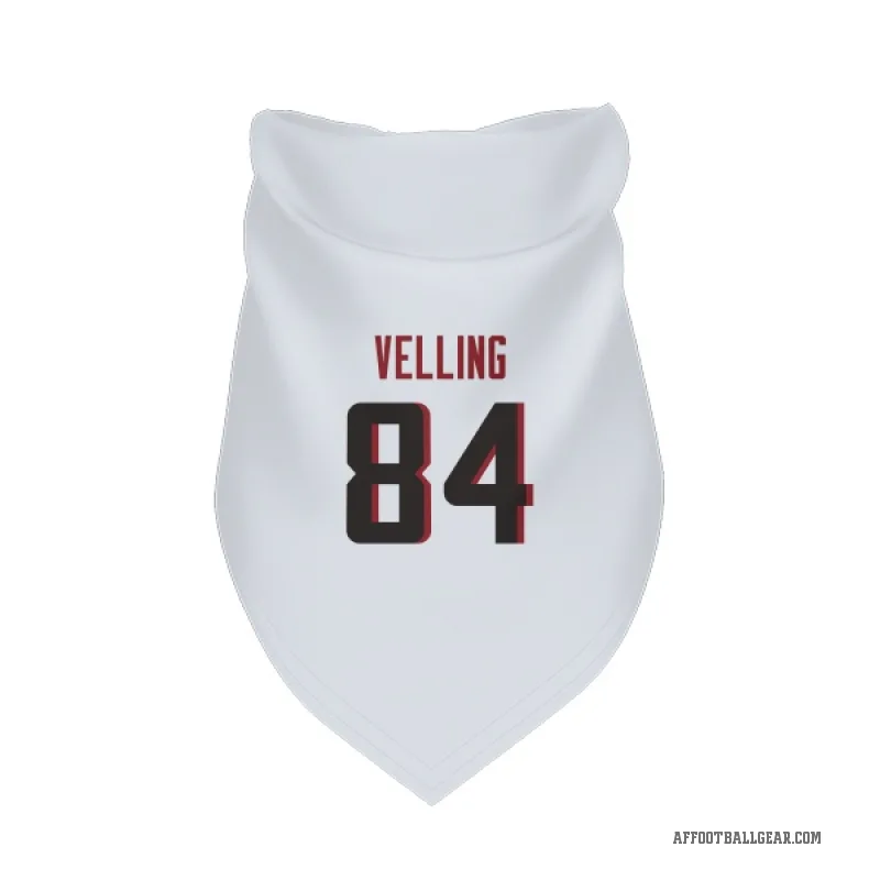 Jack Velling  White Atlanta Falcons  Cat & Dog Pet Bandana