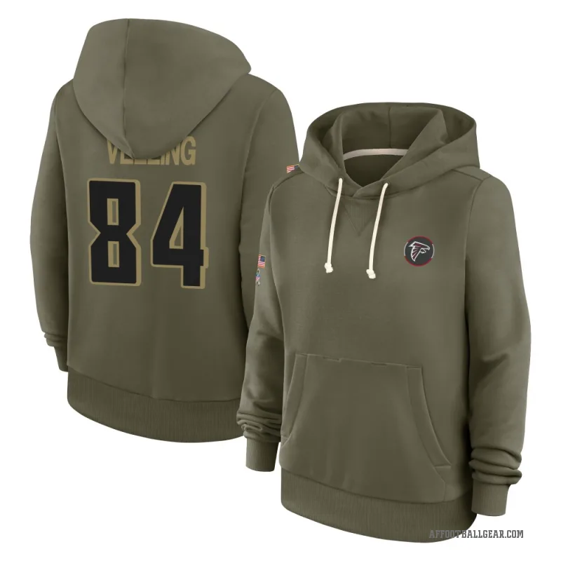 Jack Velling Women's Olive Atlanta Falcons 2025 Salute to Service Hoodie