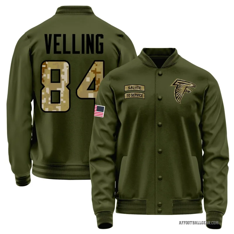 Jack Velling Youth Olive Atlanta Falcons Salute to Service Sideline Performance Jacket