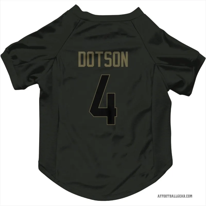 Jahan Dotson  Black Atlanta Falcons  Service Cat & Dog Pet Jersey