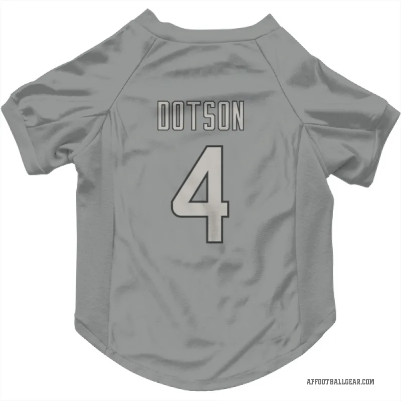 Jahan Dotson  Charcoal Atlanta Falcons  Cat & Dog Pet Jersey