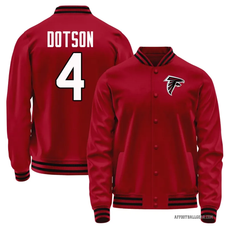 Jahan Dotson Men's Red Atlanta Falcons Full-Snap Jacket