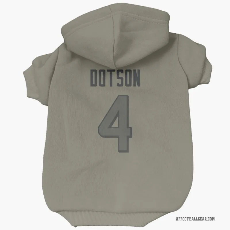 Jahan Dotson  Olive Atlanta Falcons  Cat & Dog Pet Hoodie