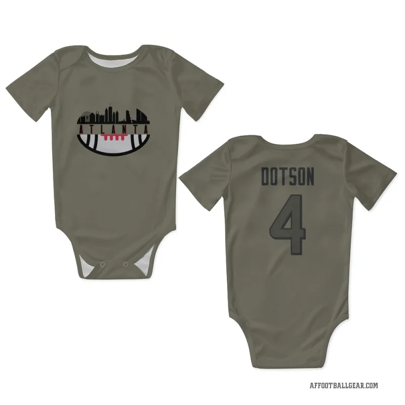 Jahan Dotson  Olive Atlanta Falcons  Newborn & Infant Bodysuit