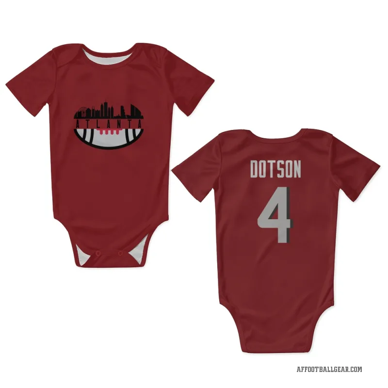 Jahan Dotson  Red Atlanta Falcons  Newborn & Infant Bodysuit