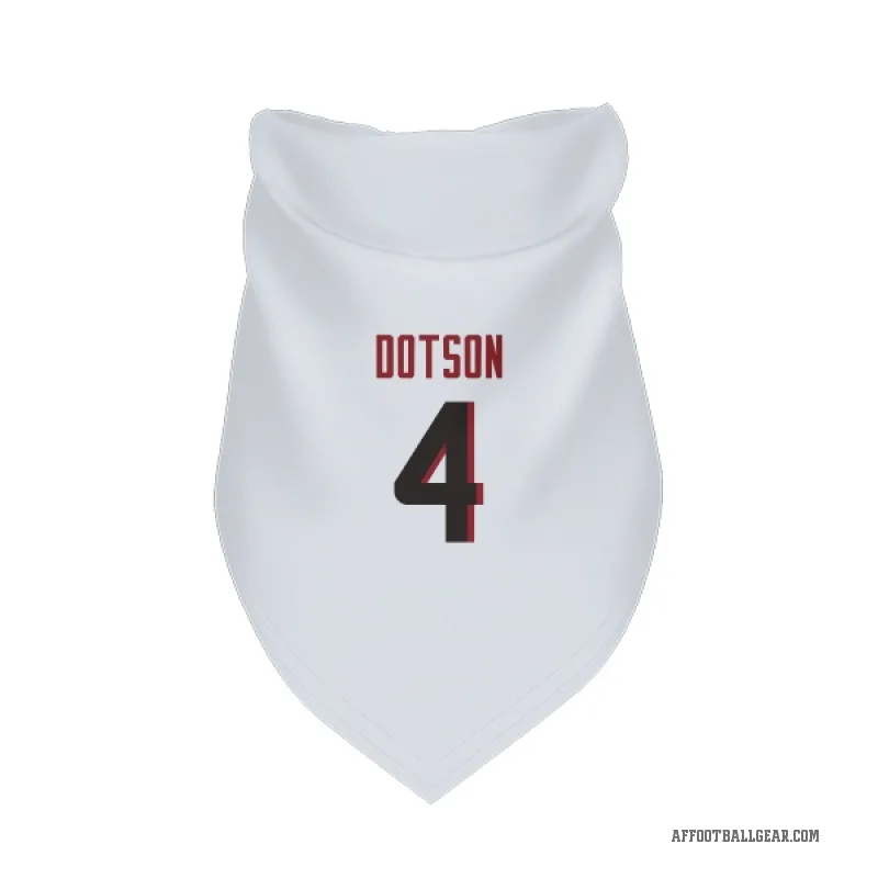 Jahan Dotson  White Atlanta Falcons  Cat & Dog Pet Bandana