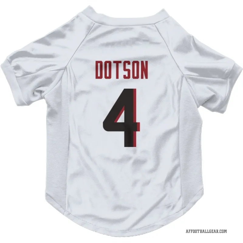 Jahan Dotson  White Atlanta Falcons  Cat & Dog Pet Jersey