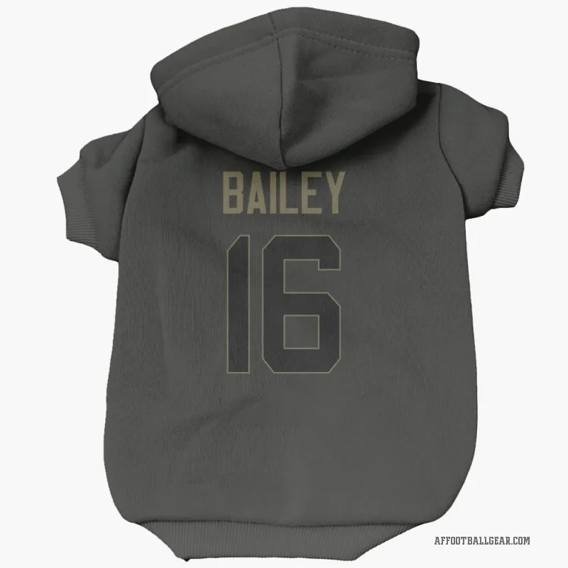 Jake Bailey  Black Atlanta Falcons  Service Cat & Dog Pet Hoodie