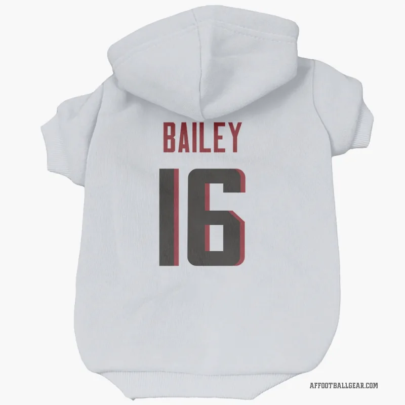 Jake Bailey  White Atlanta Falcons  Cat & Dog Pet Hoodie