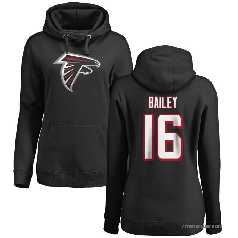 Jake Bailey Women's Black Atlanta Falcons Pro Line Logo Pullover Hoodie