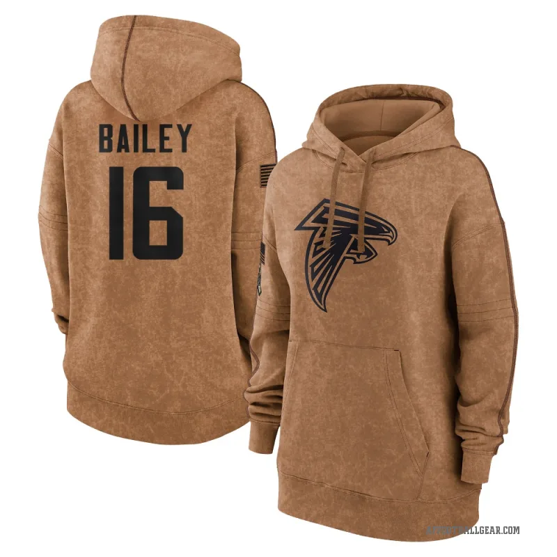 Jake Bailey Women's Brown Atlanta Falcons 2023 Salute To Service Pullover Hoodie