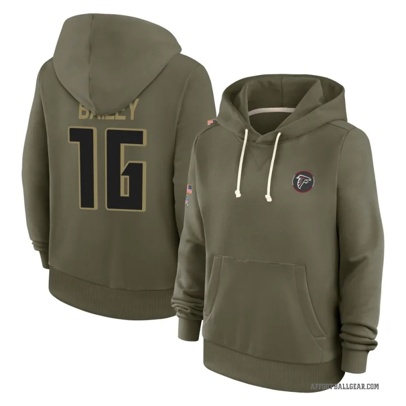 Jake Bailey Women's Olive Atlanta Falcons 2025 Salute to Service Hoodie