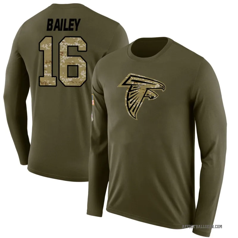 Jake Bailey Youth Olive Atlanta Falcons Salute to Service Sideline Long Sleeve T-Shirt