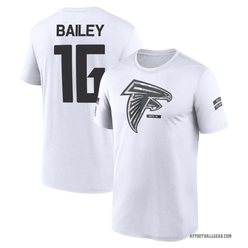 Jake Bailey Youth White Atlanta Falcons 2024 Salute to Service Performance T-Shirt