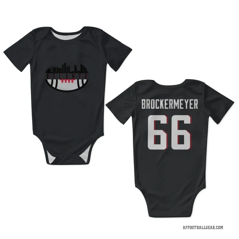 James Brockermeyer  Black Atlanta Falcons  Newborn & Infant Bodysuit