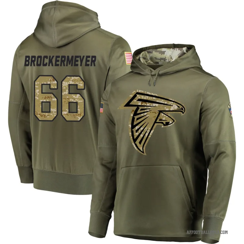 James Brockermeyer Men's Olive Atlanta Falcons Salute to Service Pullover Hoodie