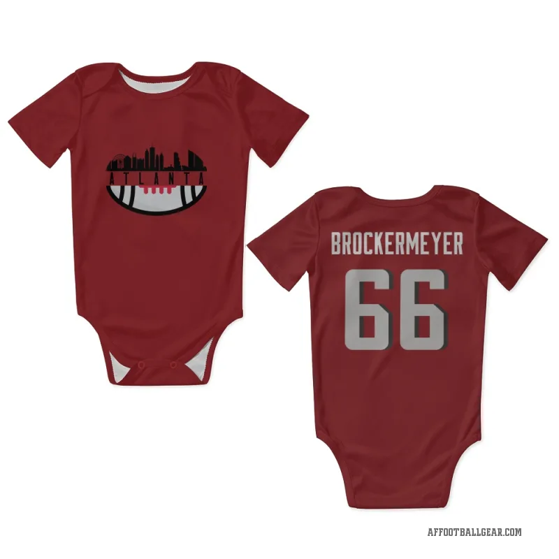 James Brockermeyer  Red Atlanta Falcons  Newborn & Infant Bodysuit