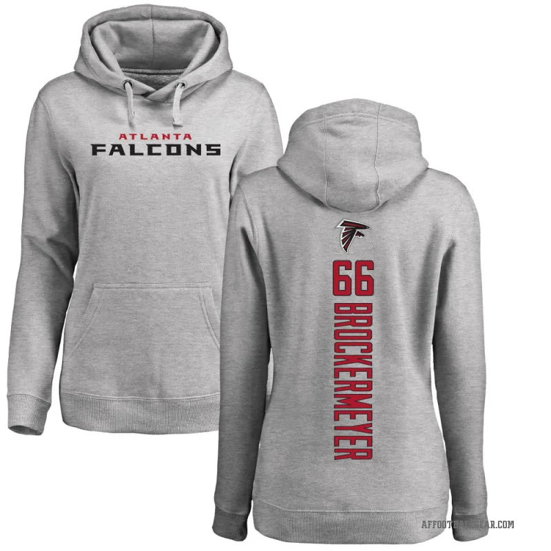 James Brockermeyer Women's Atlanta Falcons Pro Line Ash Backer Pullover Hoodie