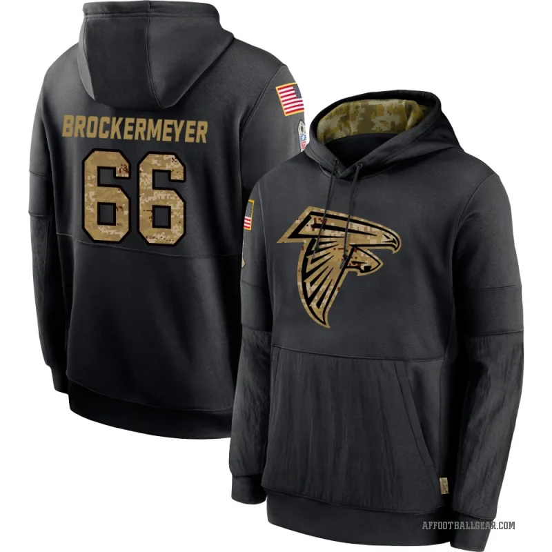 James Brockermeyer Youth Black Atlanta Falcons 2020 Salute to Service Sideline Performance Pullover Hoodie