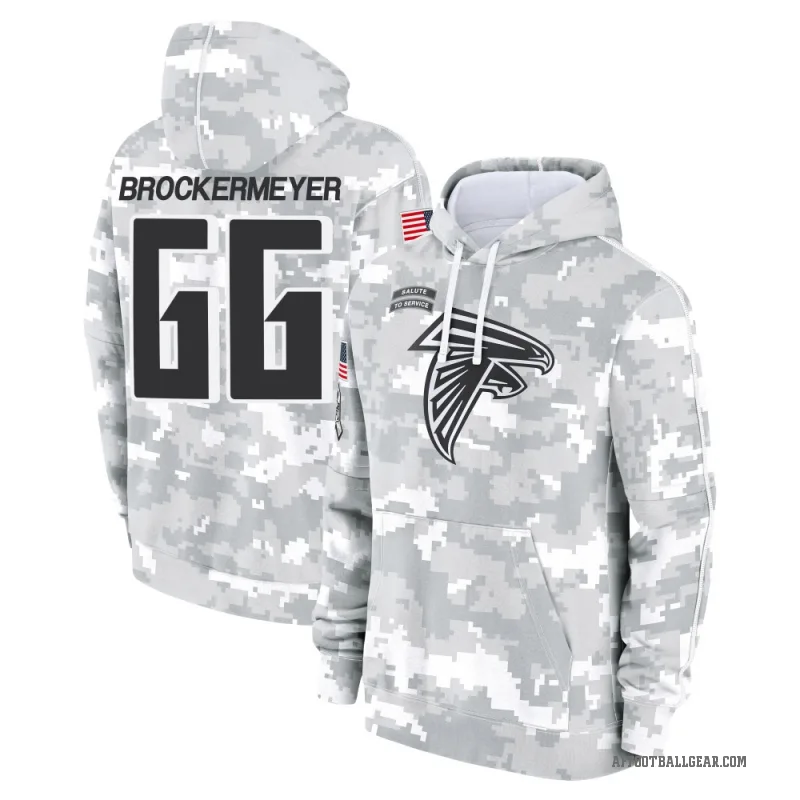 James Brockermeyer Youth Camo Atlanta Falcons Arctic 2024 Salute to Service Club Fleece Pullover Hoodie