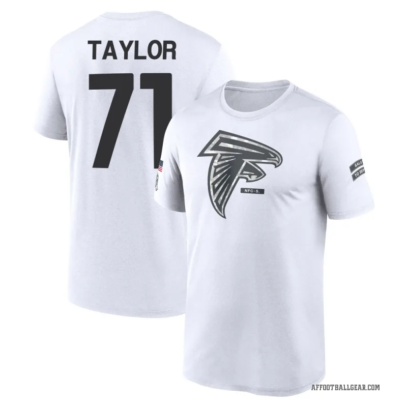 Jawaan Taylor Men's White Atlanta Falcons 2024 Salute to Service Performance T-Shirt