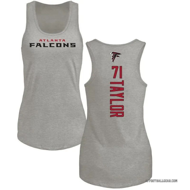 Jawaan Taylor Women's Ash Atlanta Falcons Backer Tank Top -