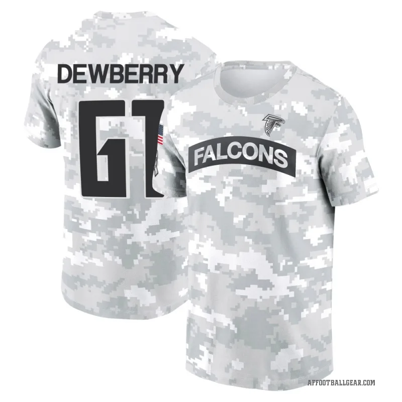 Kam Dewberry Men's Camo Atlanta Falcons Arctic 2024 Salute to Service Performance T-Shirt